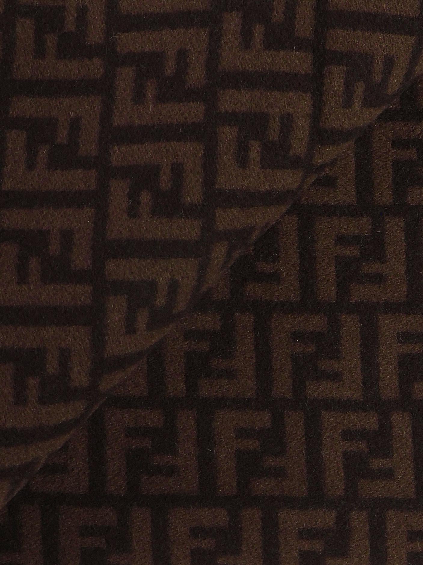 Sciarpa in lana e cashmere FF Jacquard FXT113 AQCWF0949 FENDI 