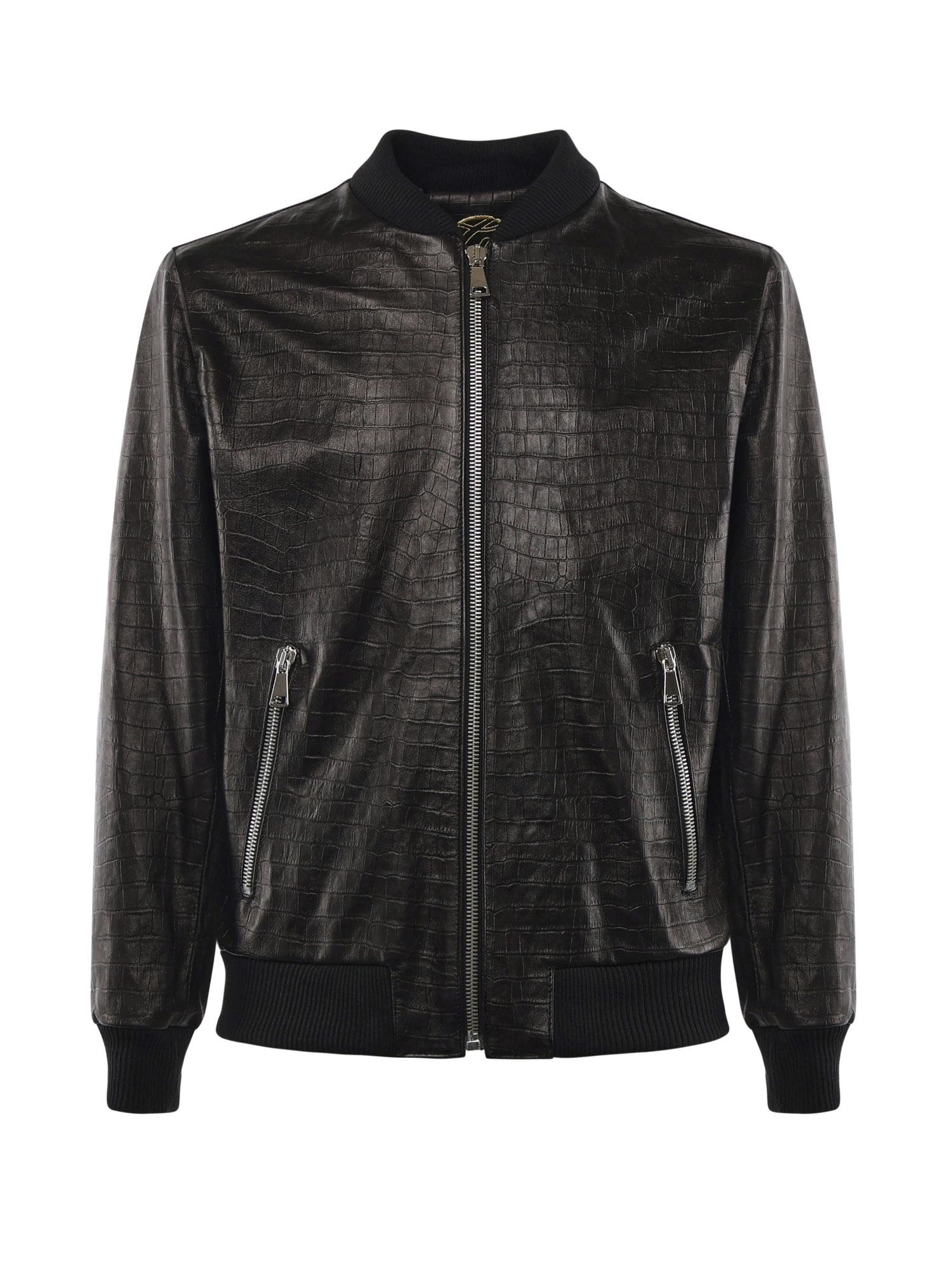 Bomber GoodFellas in pelle MIAMI VICE COCCONERO GIULIANO GALIANO 