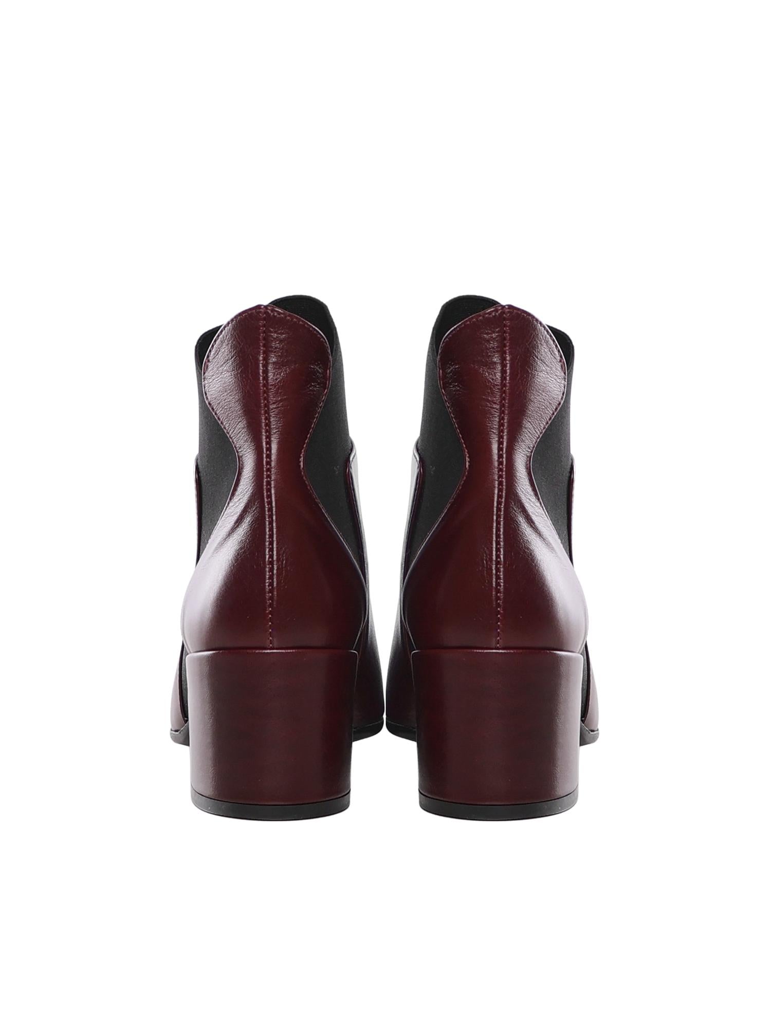 Stivaletto in pelle C41 BORDEAUX UAU 