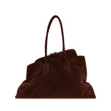 Borsa 'LA PASSEGGIATA' TOP HANDLE SUEDE LIGHT CHOCOLATE 850 250WAH00054 LBT007AA 850  THE Attico