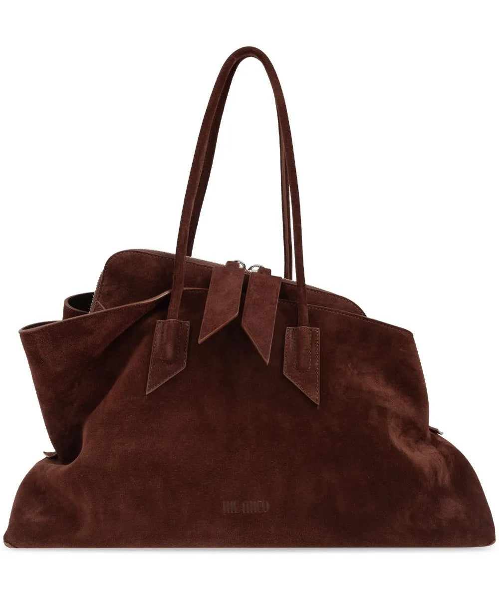 Borsa 'LA PASSEGGIATA' TOP HANDLE SUEDE LIGHT CHOCOLATE 850 250WAH00054 LBT007AA 850  THE Attico
