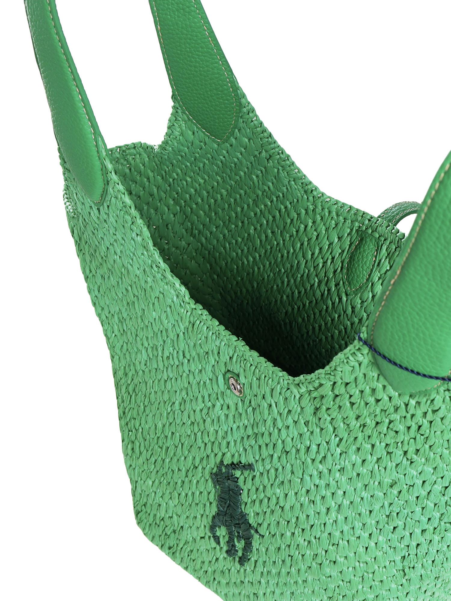 Borsa tote in rafia e viscosa 428P12005 002 POLO RALPH LAUREN 
