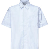 Camicia a quadri in cotone SH002002 BLU BONSAI 