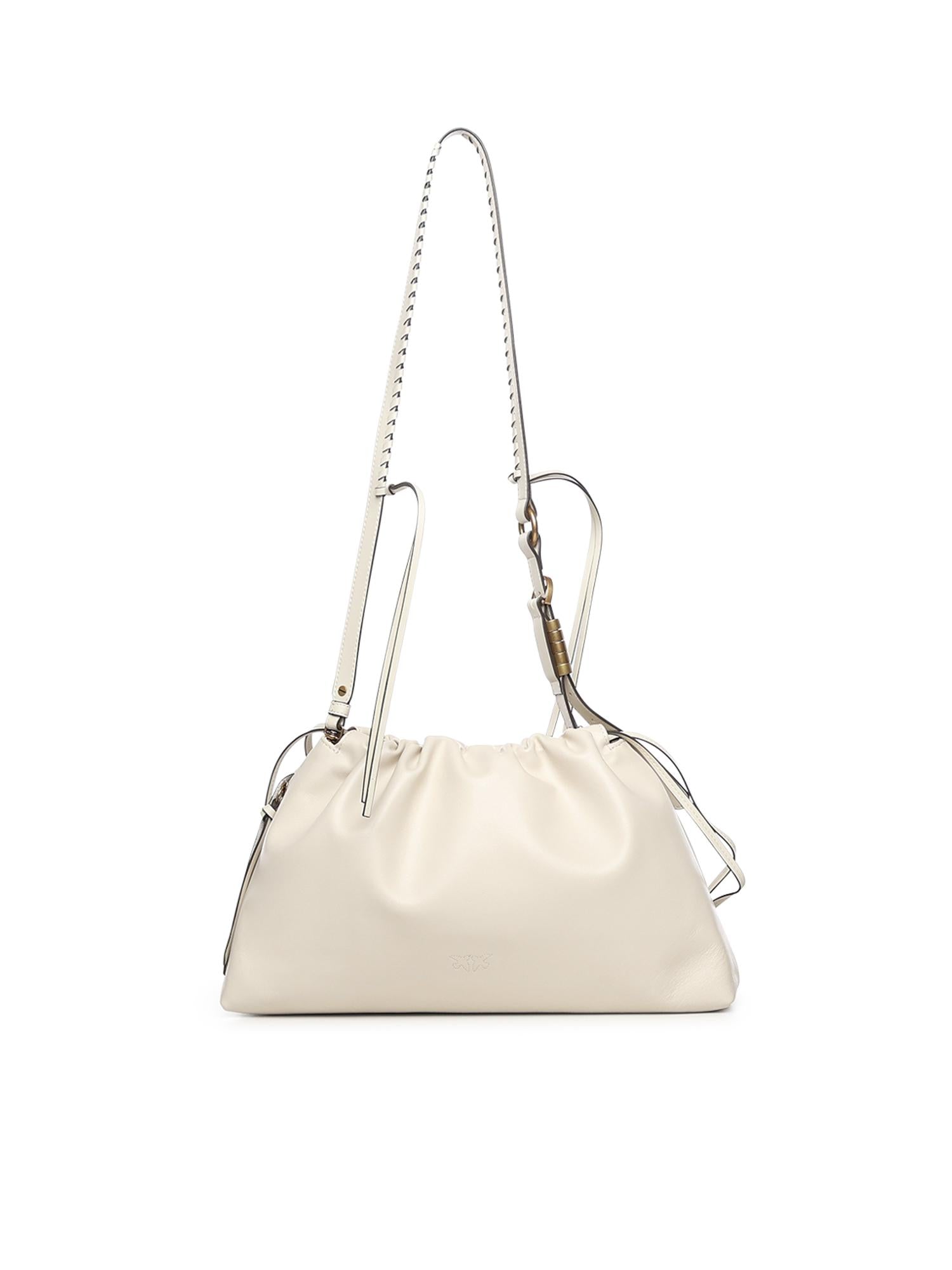 Borsa Clutch a spalla grande in pelle<BR/> 105825 A0QOZ14Q PINKO 