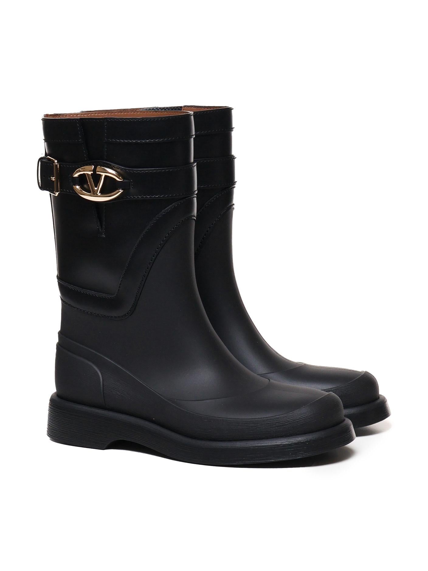 Stivali in pelle Vlogo The bold edition rainboots 5W2S0JU8 HEX0NO VALENTINO GARAVANI 
