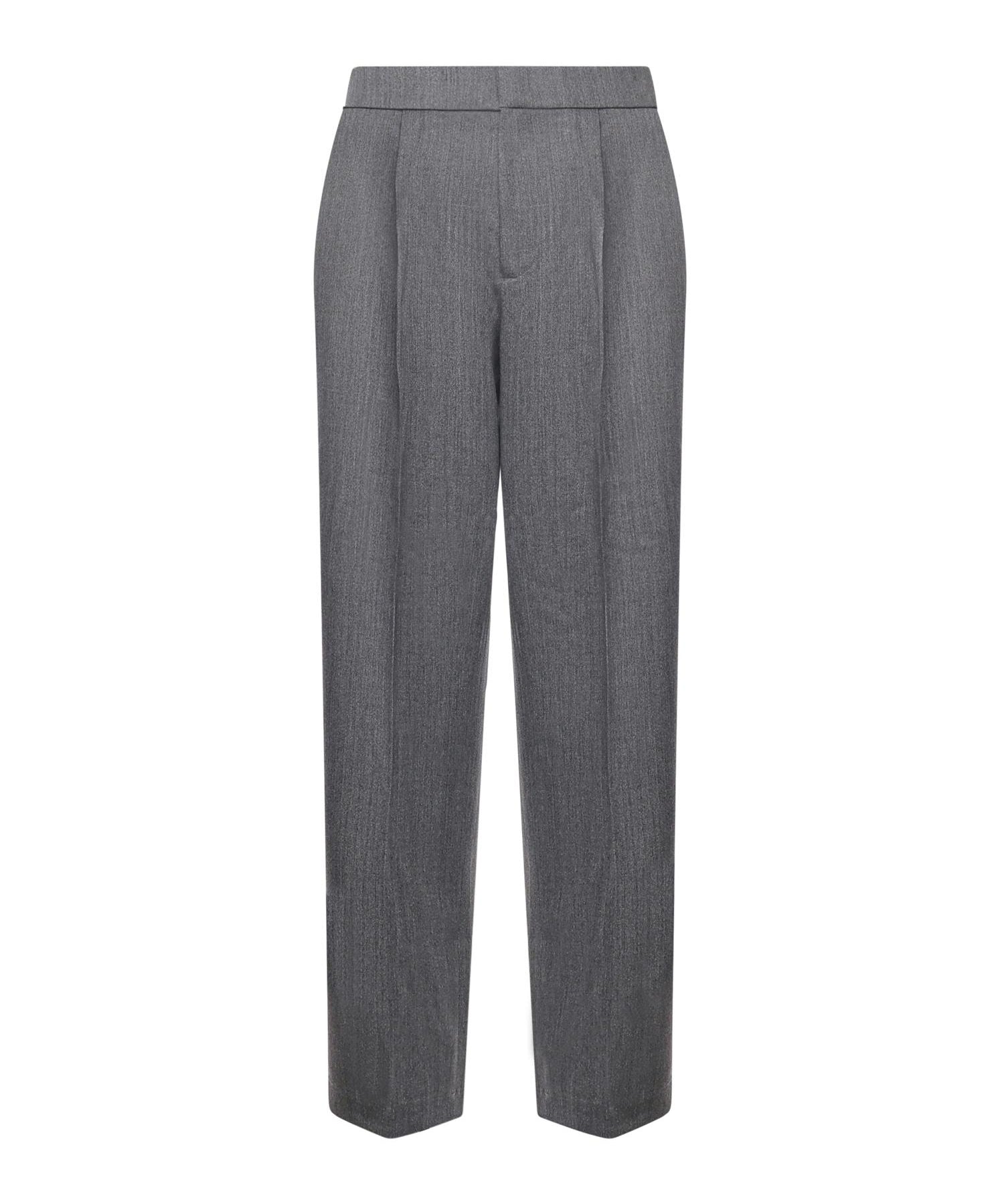 Pantaloni in misto lana con pinces PT005V2 GRY BONSAI 