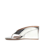 Mule infradito Cube in pelle specchiata AA3M105A047 090 ALAIA 