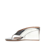 Mule infradito Cube in pelle specchiata AA3M105A047 090 ALAIA 