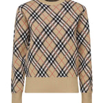 Pullover in misto lana e mohair Check 8110514 C1309 BURBERRY 