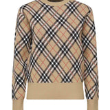 Pullover in misto lana e mohair Check 8110514 C1309 BURBERRY 