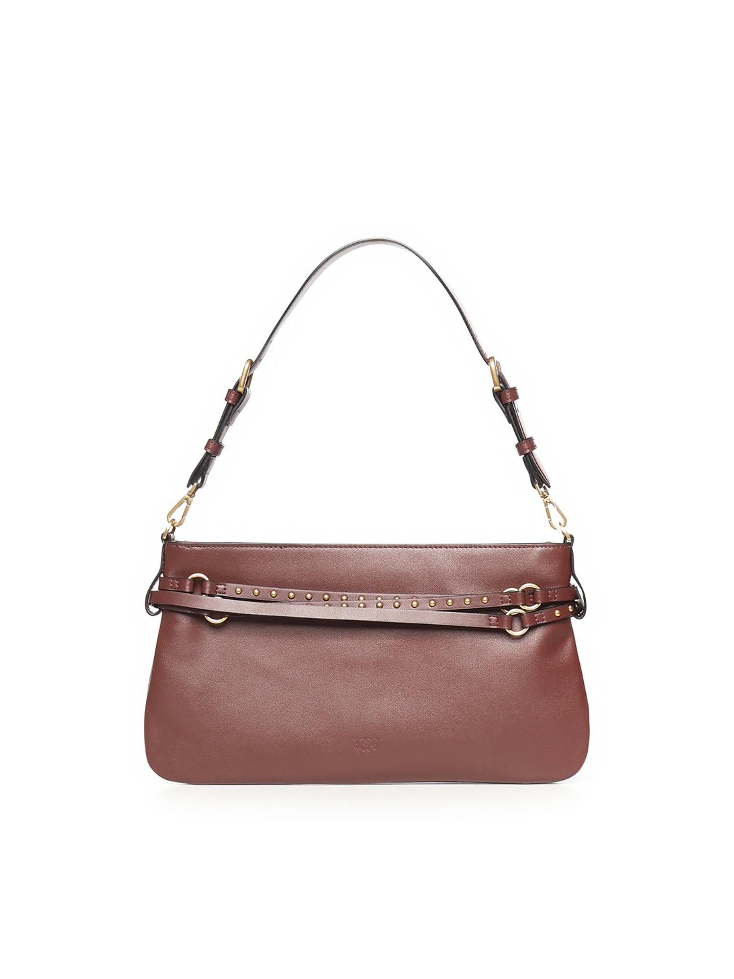 Borsa a spalla media Belt Bag in pelle 106176 A0QOR49Q PINKO 