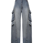 Jeans cargo in denim AA9P1400D026D A56 ALAIA 