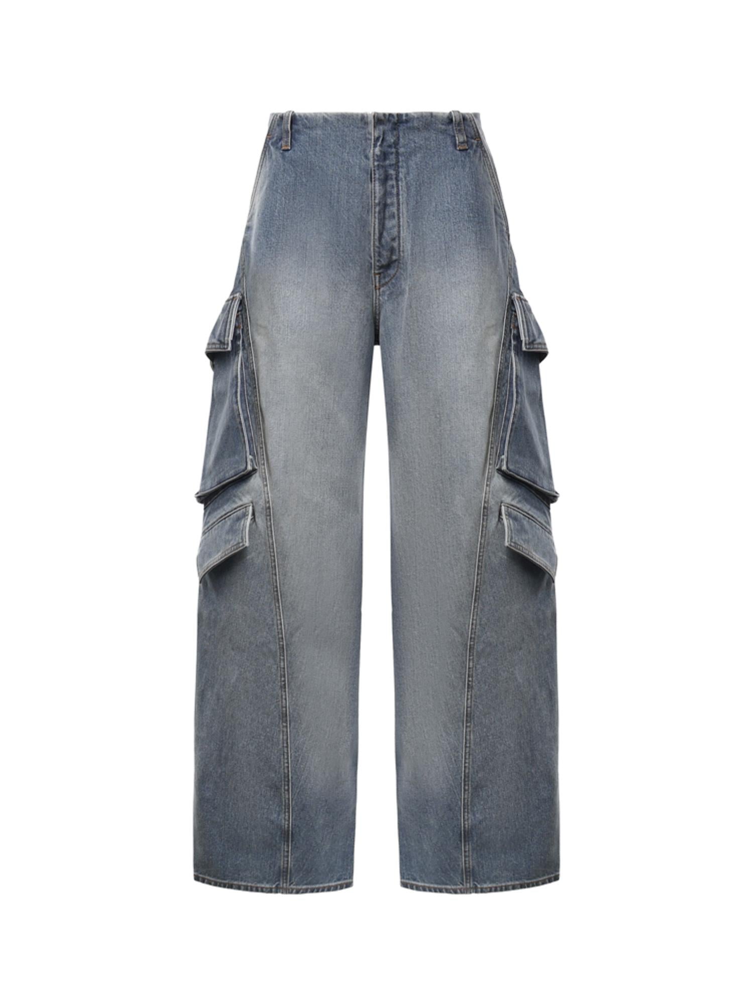 Jeans cargo in denim AA9P1400D026D A56 ALAIA 