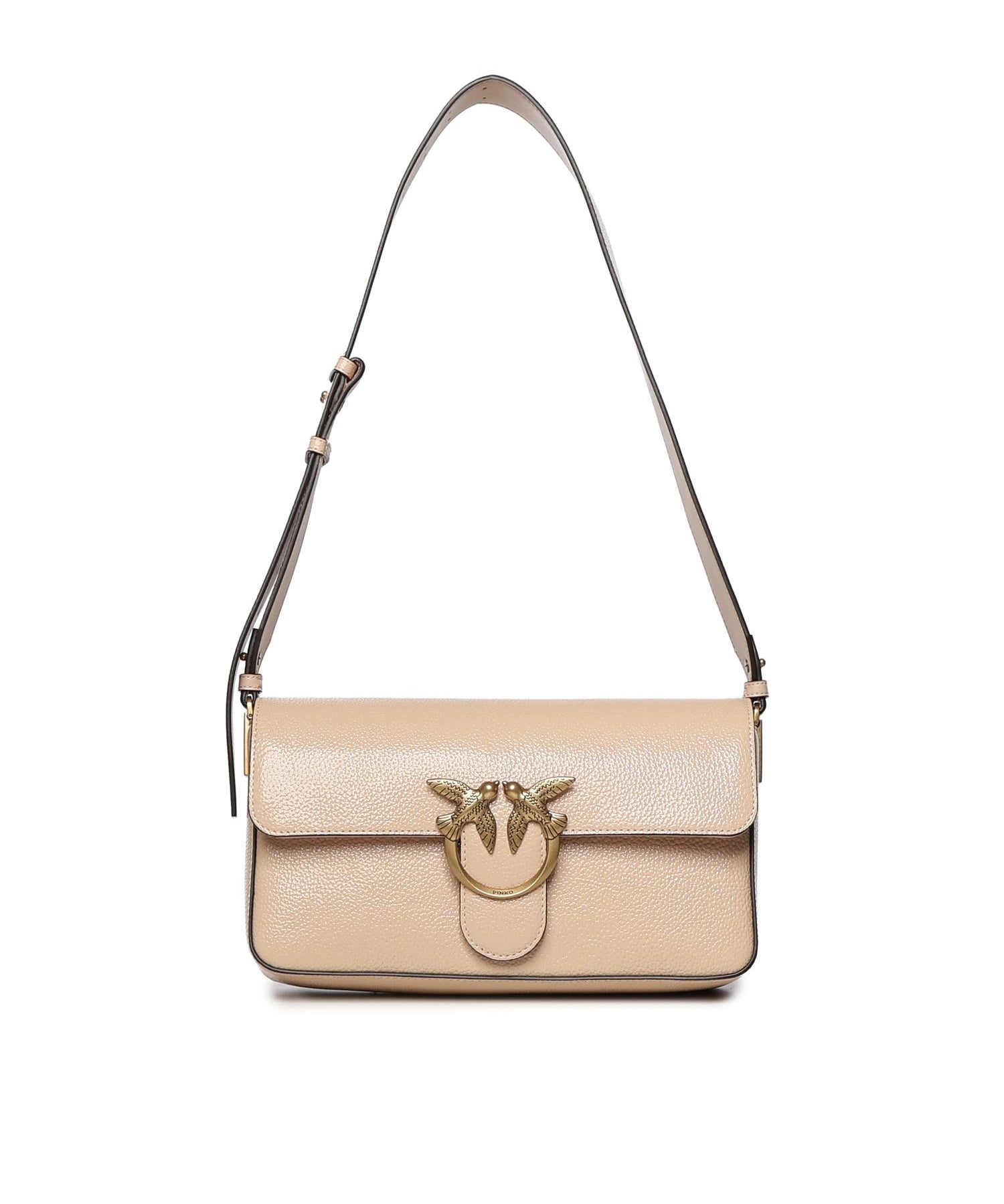 Borsa a spalla media Love Bag One Slouchy in pelle 106243 A2X6A28Q PINKO 