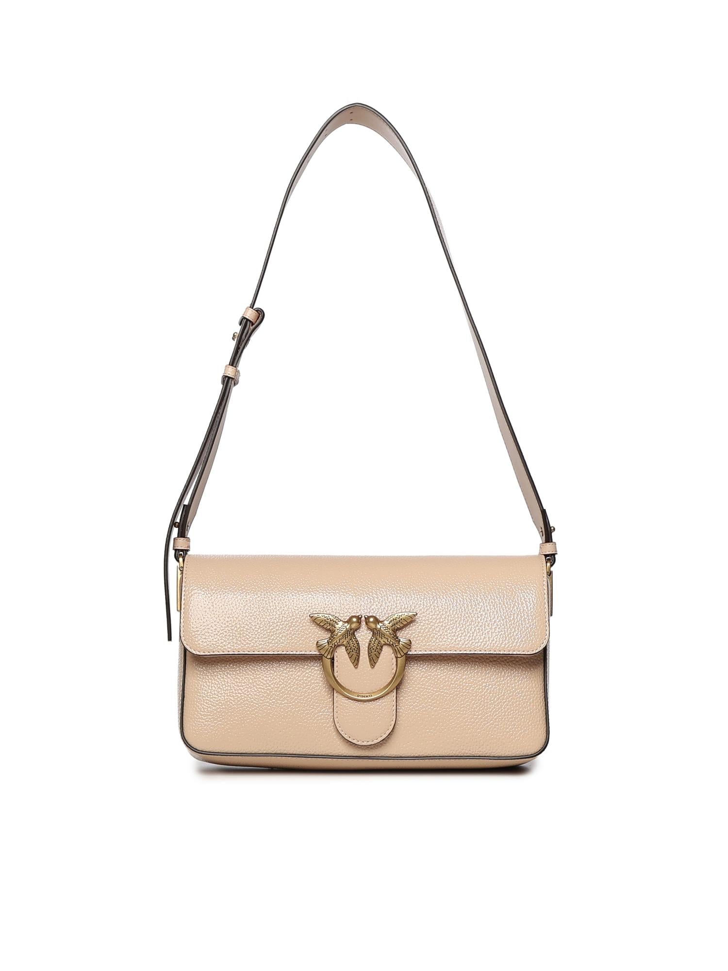 Borsa a spalla media Love Bag One Slouchy in pelle 106243 A2X6A28Q PINKO 