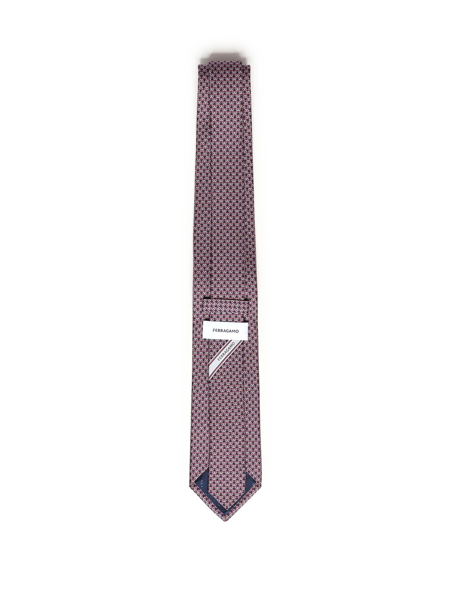 Cravatta in seta con stampa 351326 789077003 FERRAGAMO 