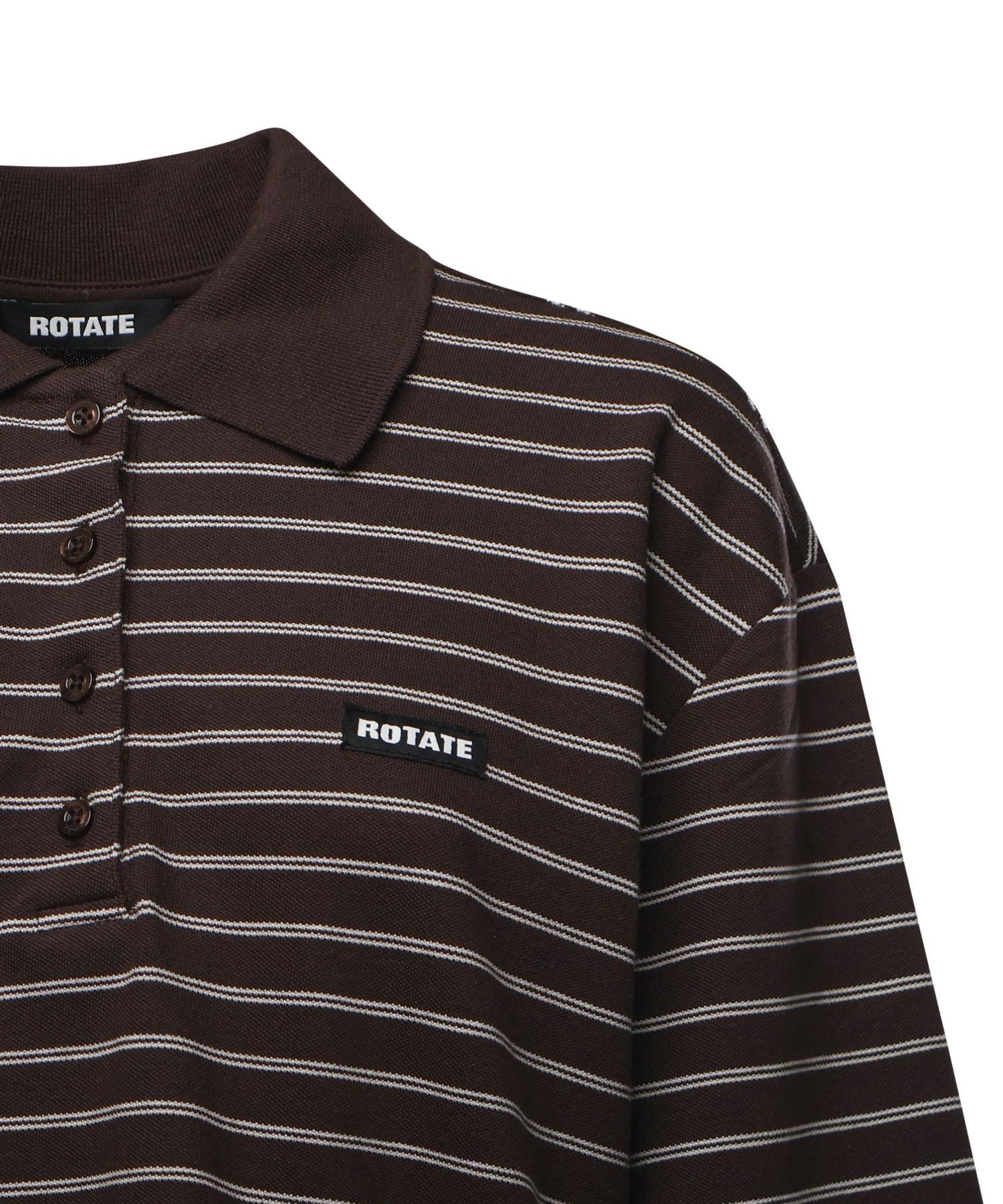 Polo in misto cotone a righe 116003 3088 ROTATE 