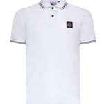Polo in piqué di cotone con patch Compass L1S152200010 S0018V1001 STONE ISLAND 