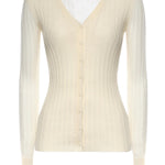 Cardigan in maglia leggera a coste 106321 A34BC14 PINKO 