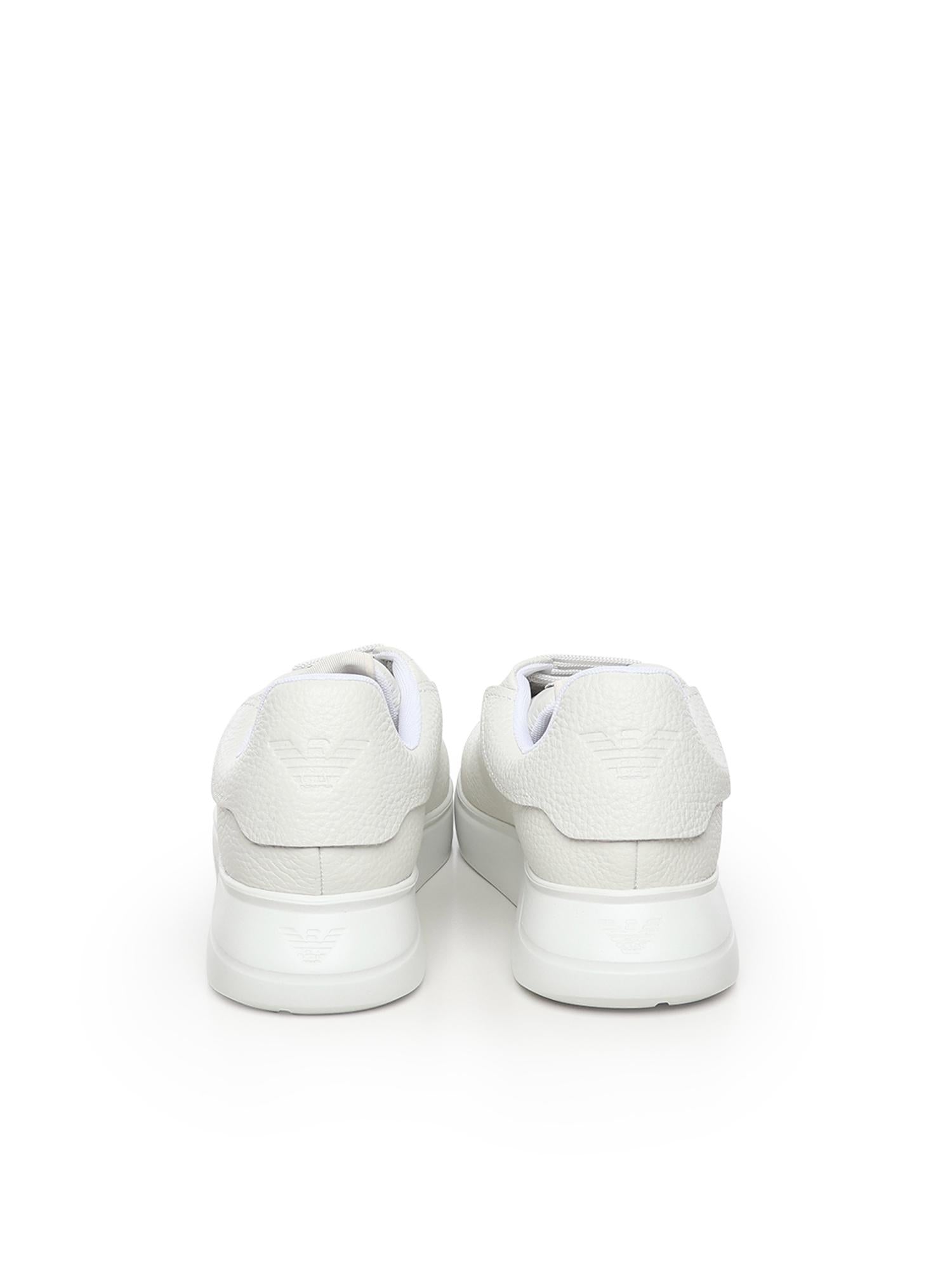 Sneaker in pelle con logo EM003663 AF19999U0001 EMPORIO ARMANI 