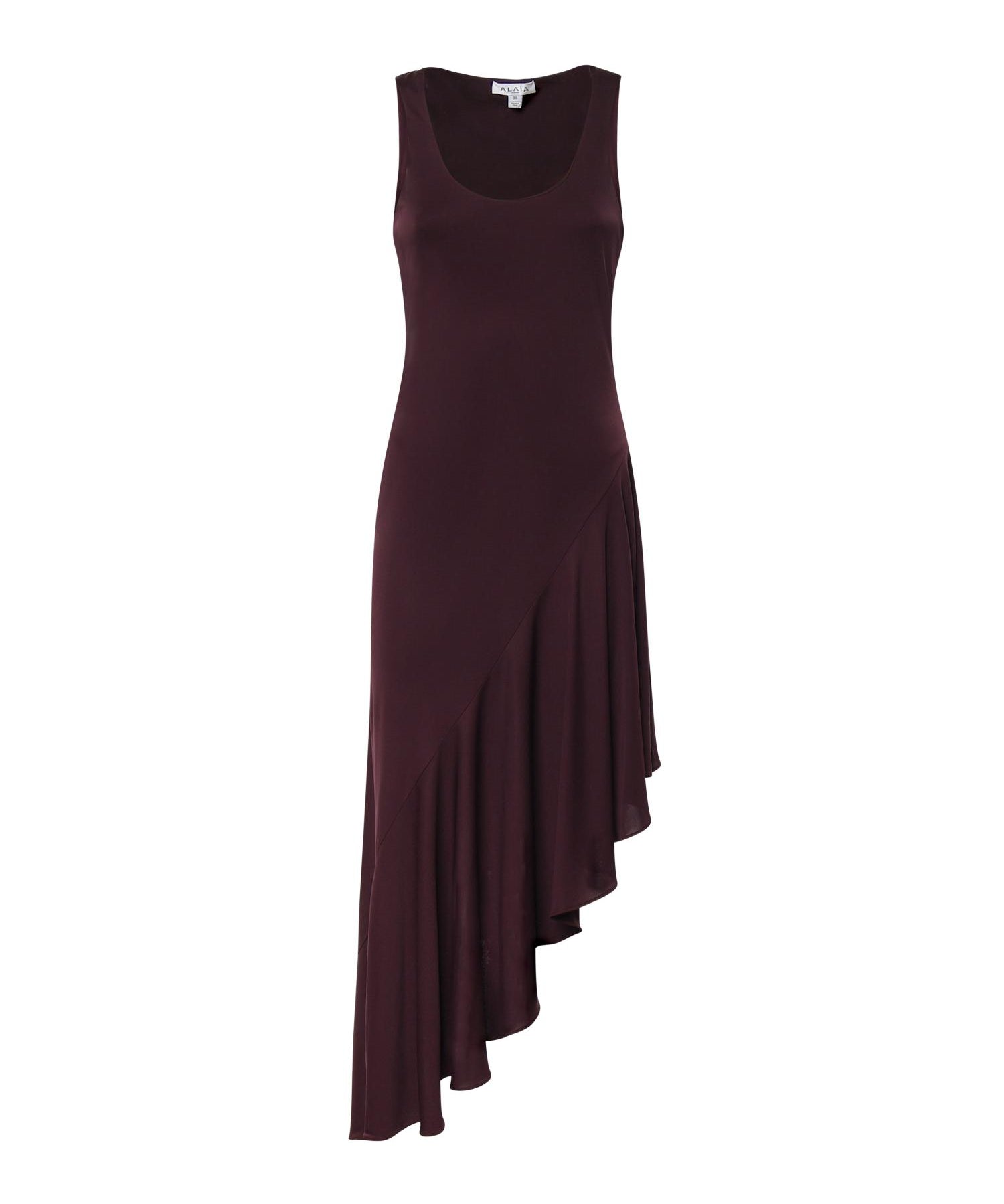 Abito asimmetrico in jersey fluido AA9R3005J090C 332 ALAIA 