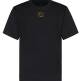 T-shirt in cotone con logo FY0936 AW0RF1UL6 FENDI 