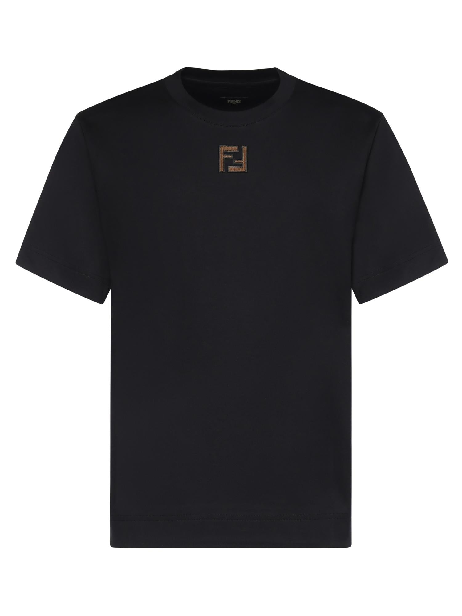 T-shirt in cotone con logo FY0936 AW0RF1UL6 FENDI 