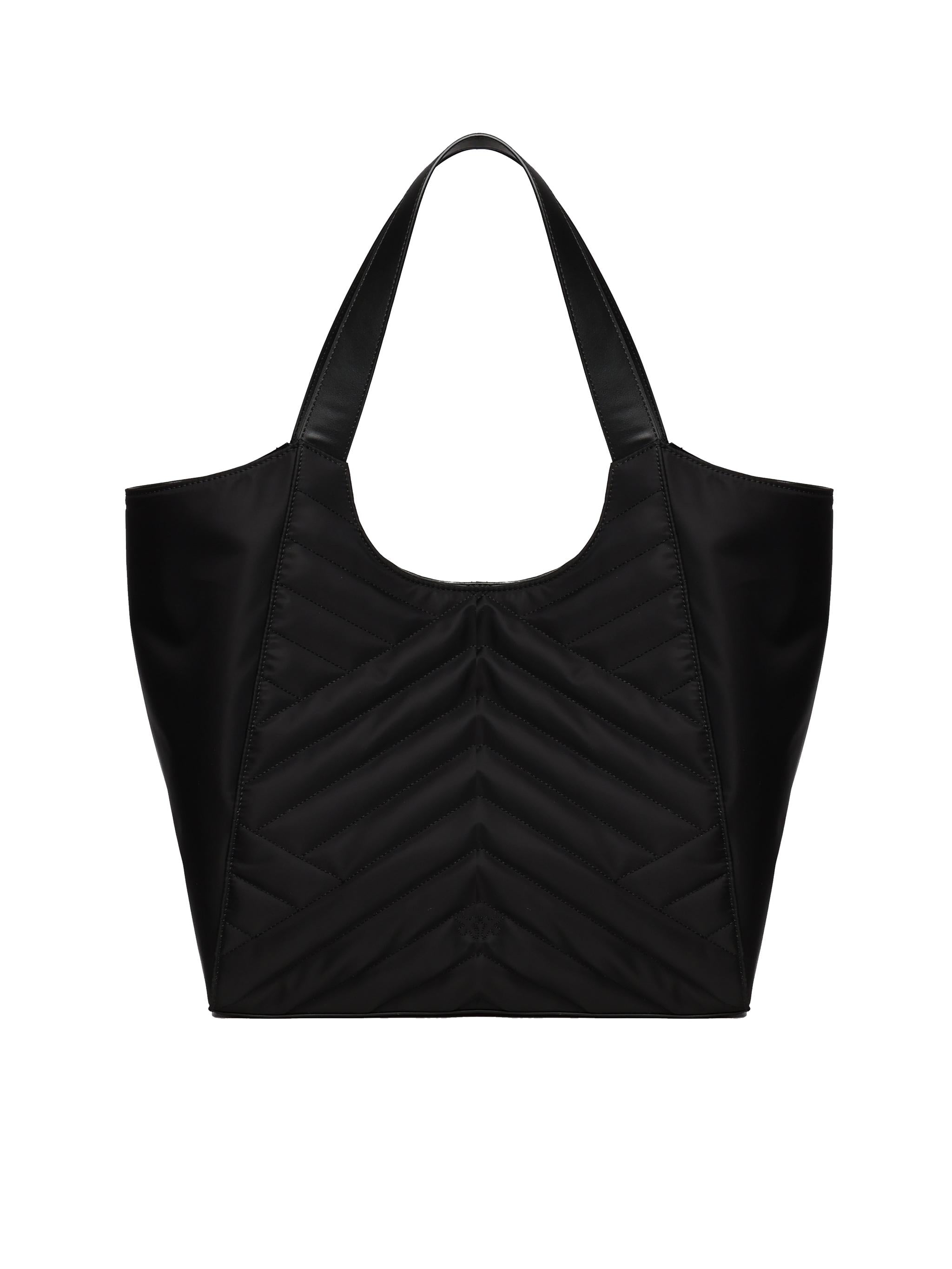 Borsa shopper in tessuto trapunta puzzle 104536 A1EUZ99Q PINKO 