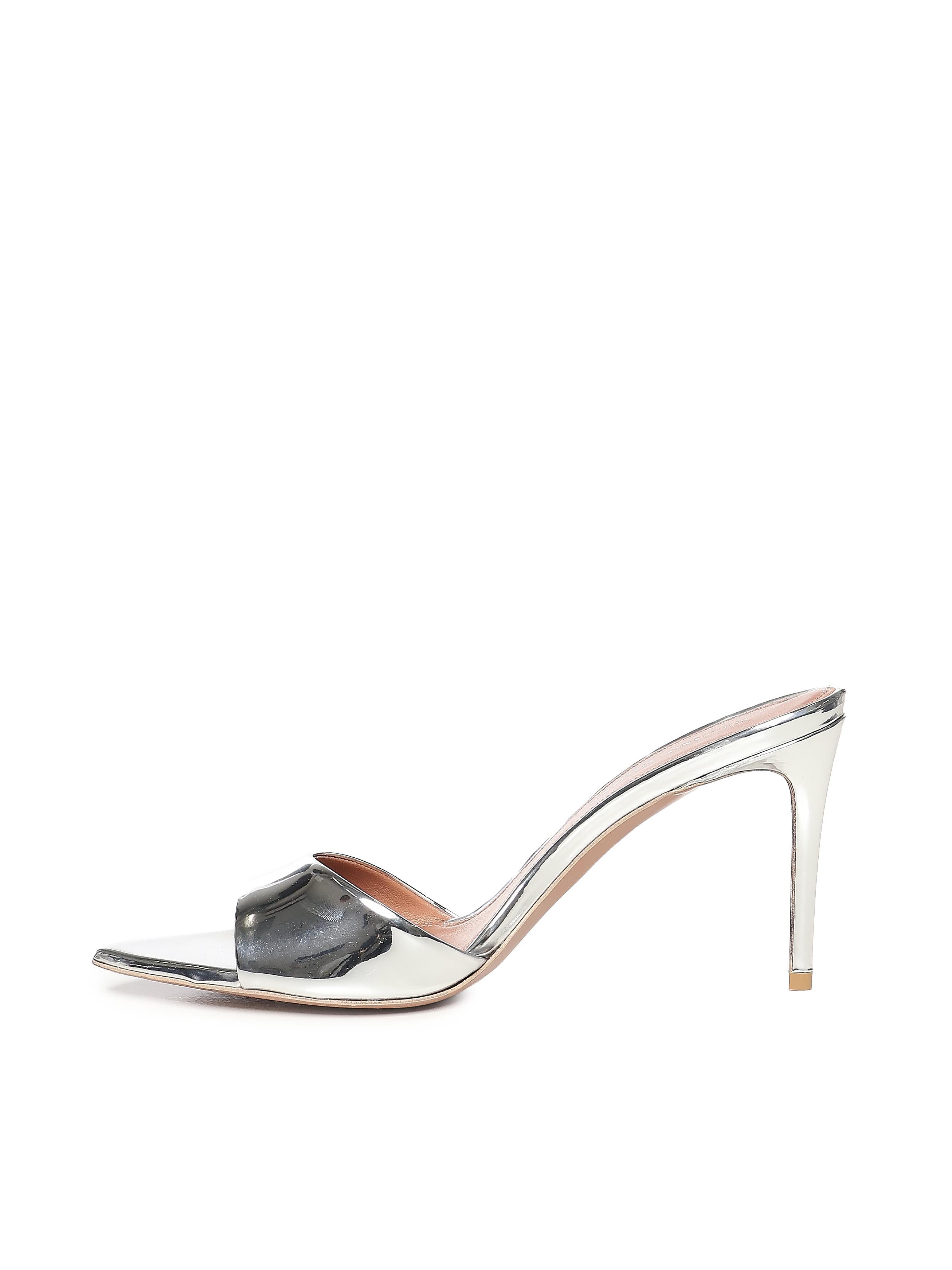 Mule Alixia in pelle specchiata ALIXIA SPECCHIOARGENTO GIULIANO GALIANO 