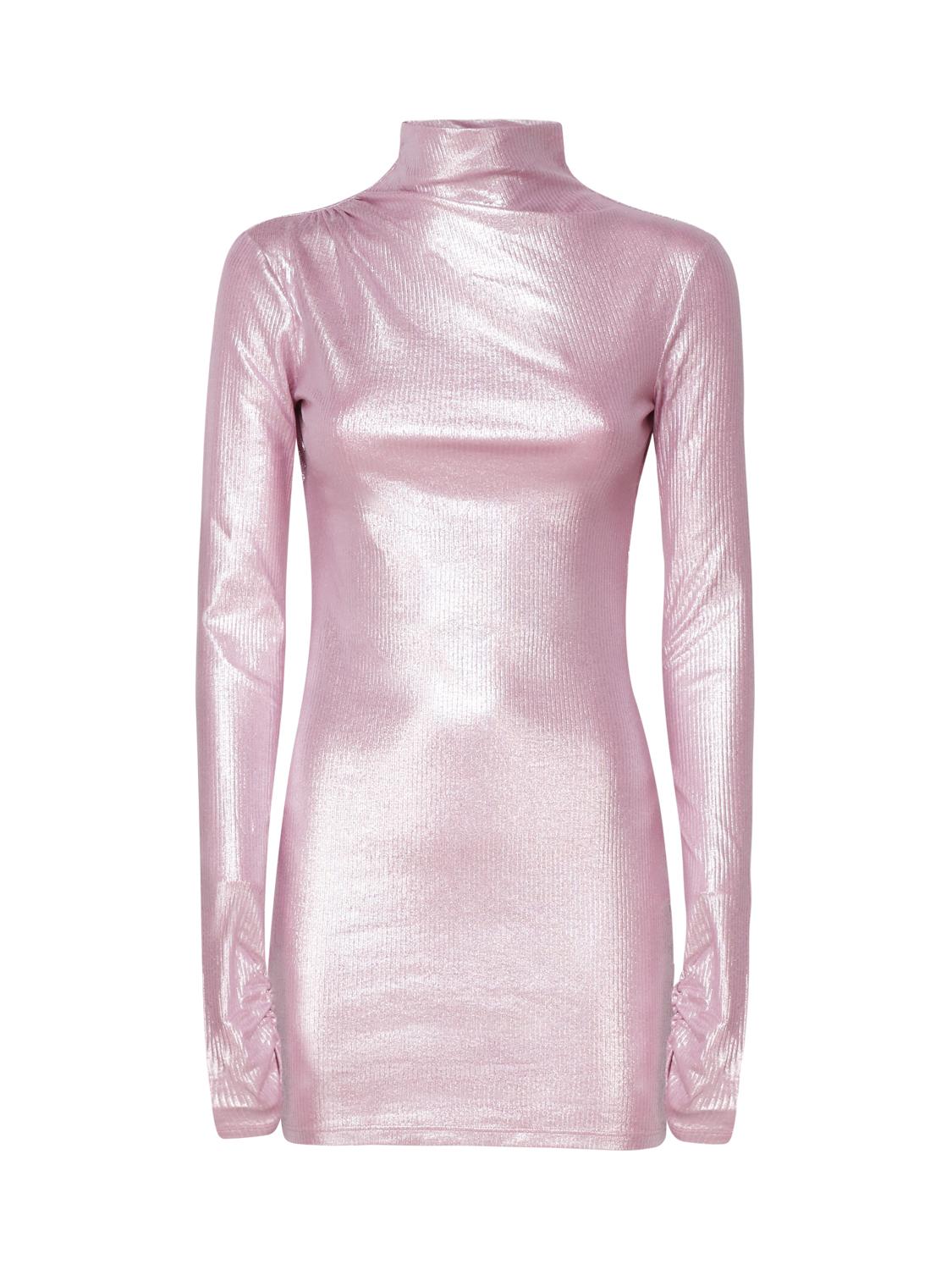 Abito collo alto con scollo T150162A TJV040PINK THE ANDAMANE 