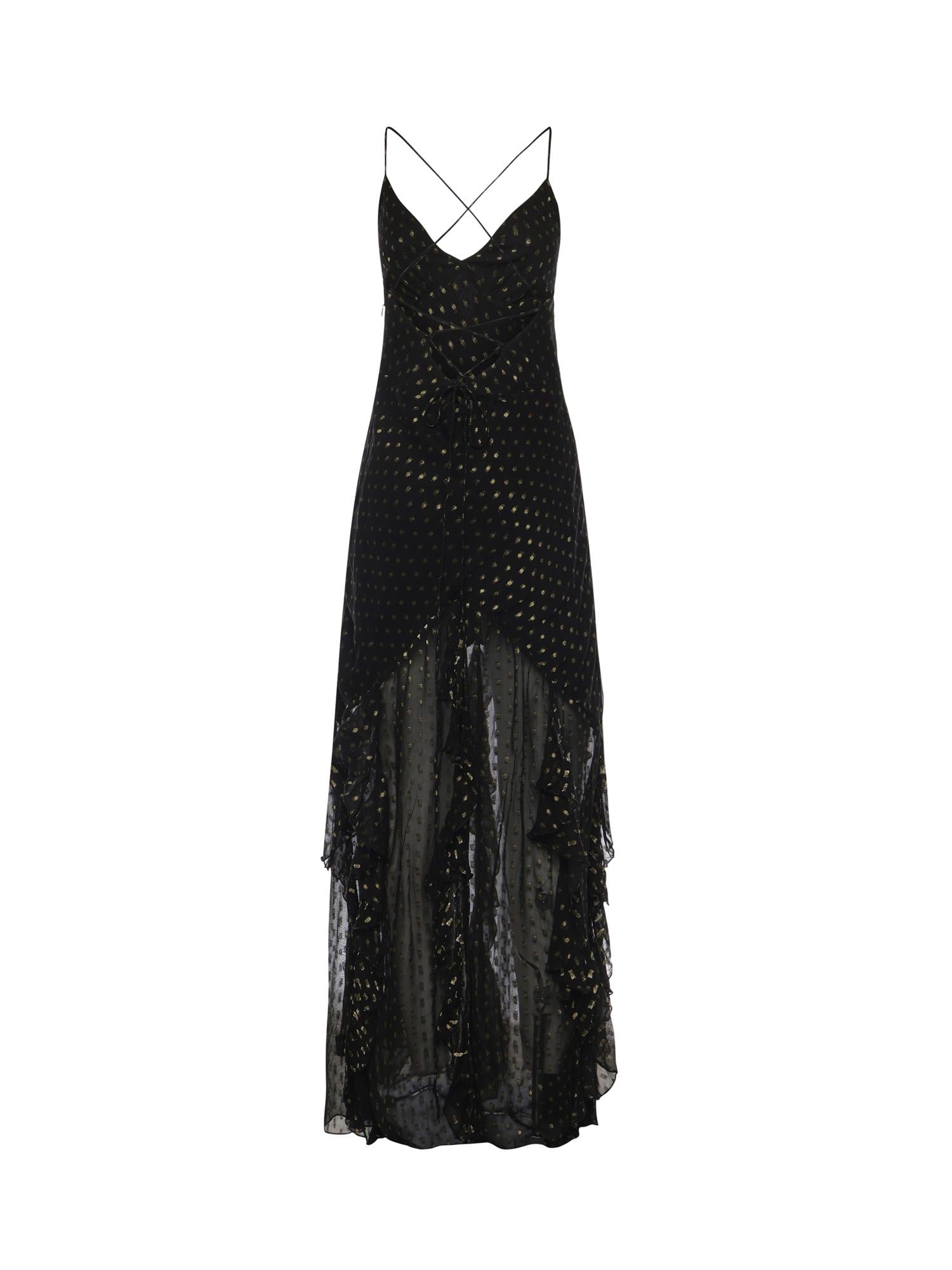 Abito lungo Elea CD4057 BLACK FOR LOVE & LEMONS 