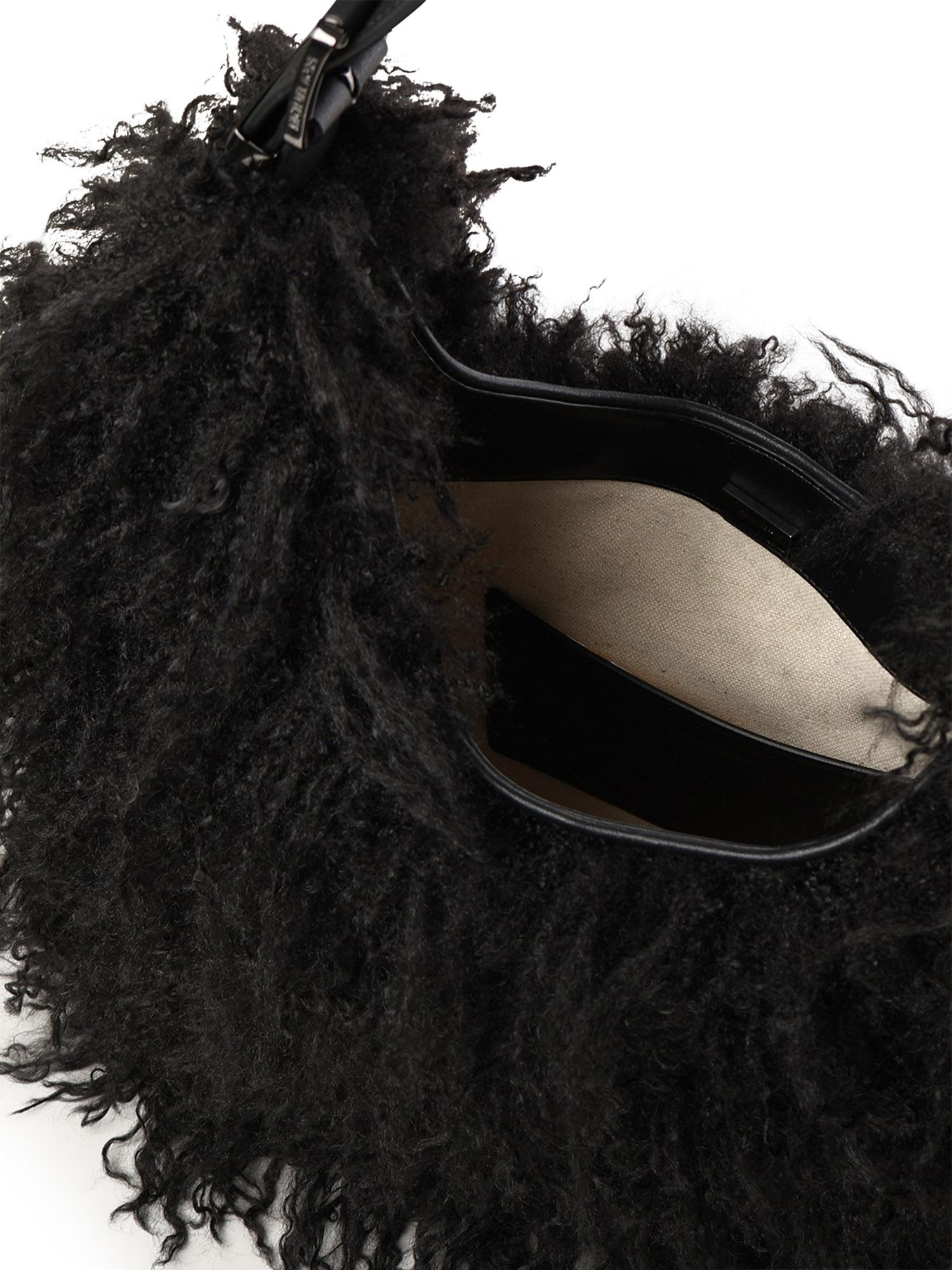 Borsa a spalla Nolita in shearling 30F5UY5H7F 001 MICHAEL MICHAEL KORS 