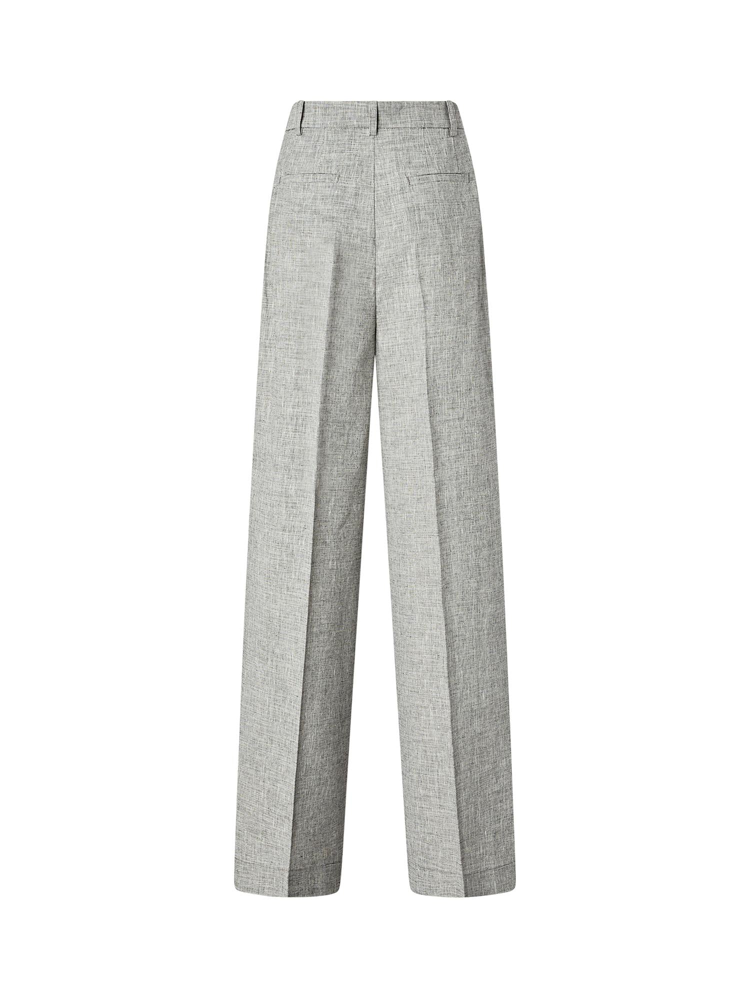 Pantaloni fiammati con piega stirata 106918 A3ASZZ2 PINKO 