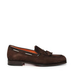 Mocassino con nappine in pelle e suede MCBD19176BJ1G EIPT50 SANTONI 