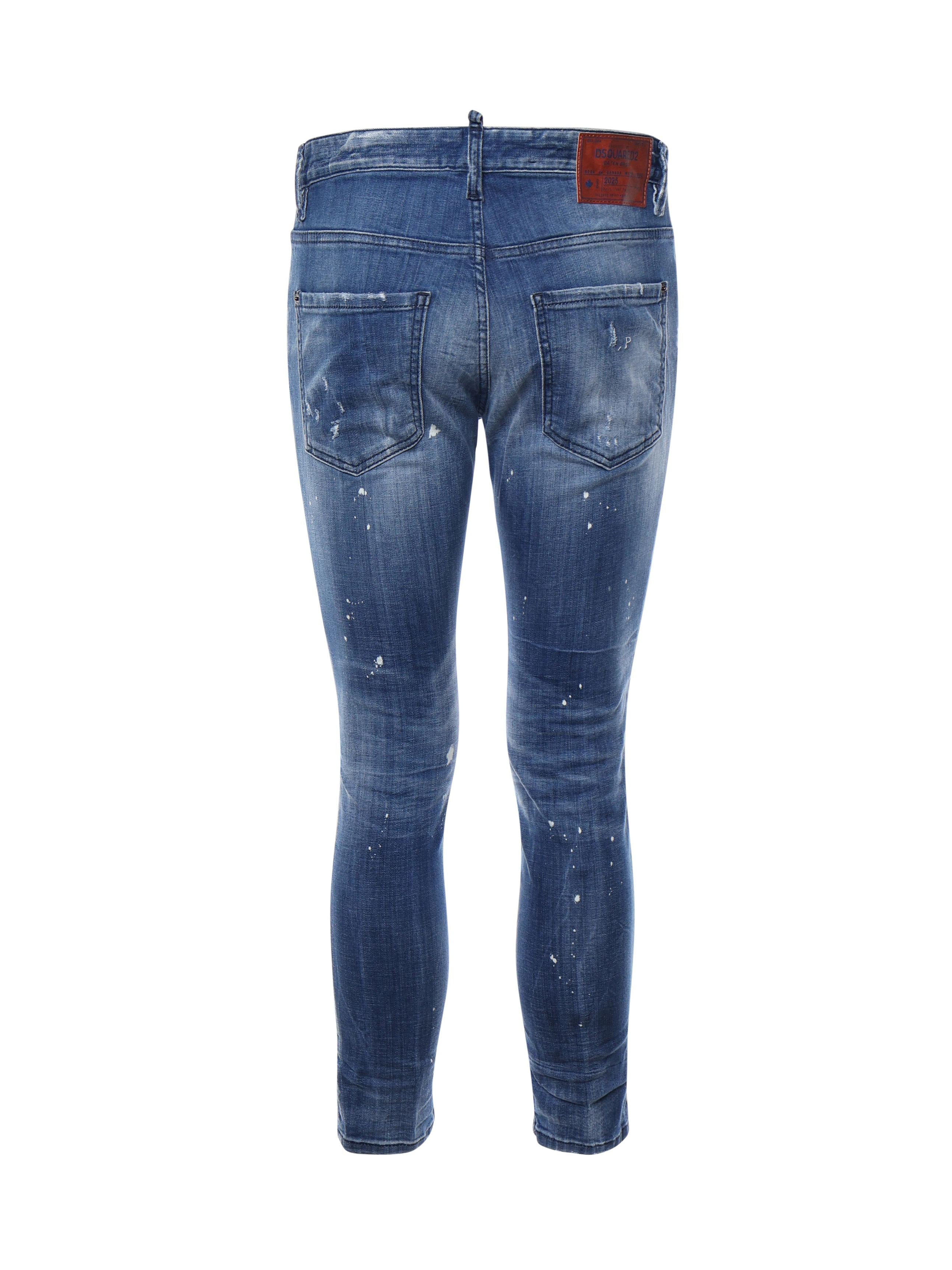 Jeans slim con effetto vissuto S74LB1642 S30342470 DSQUARED2 