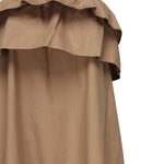 Abito arricciato in serge di cotone 818380 YZ9AN2560 SAINT LAURENT 
