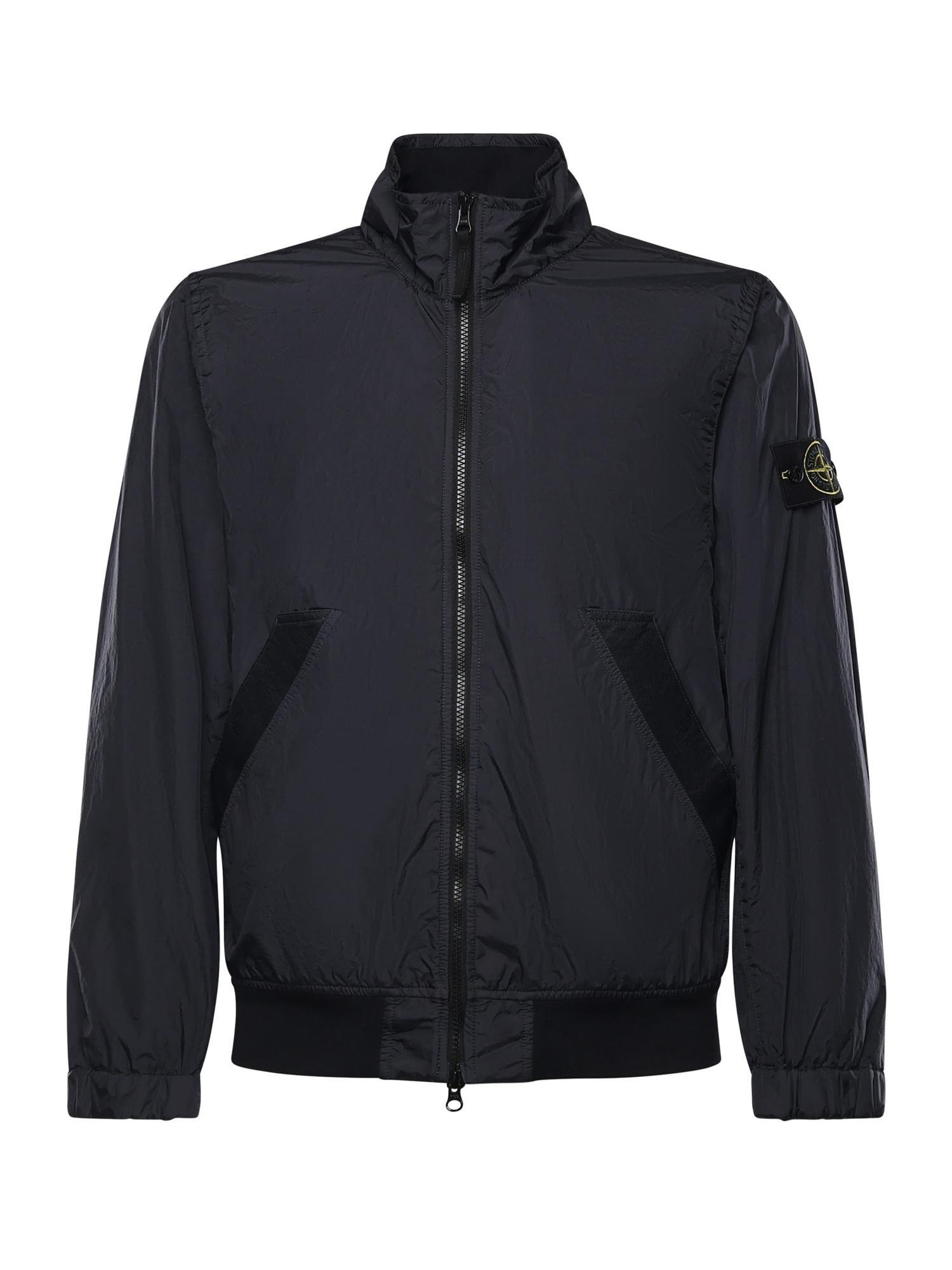 Giacca antigoccia in reps di nylon con logo L1S154100111 S0A23V0020 STONE ISLAND 