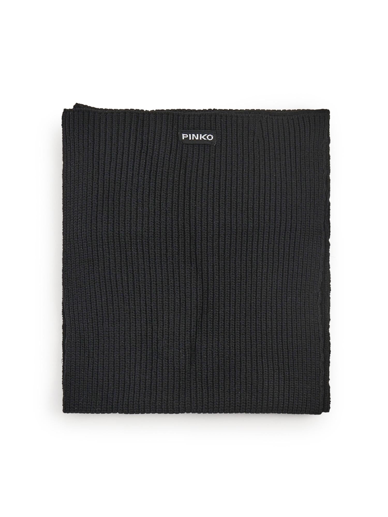 Sciarpa in misto lana a coste 105996 A2Z4Z99 PINKO 