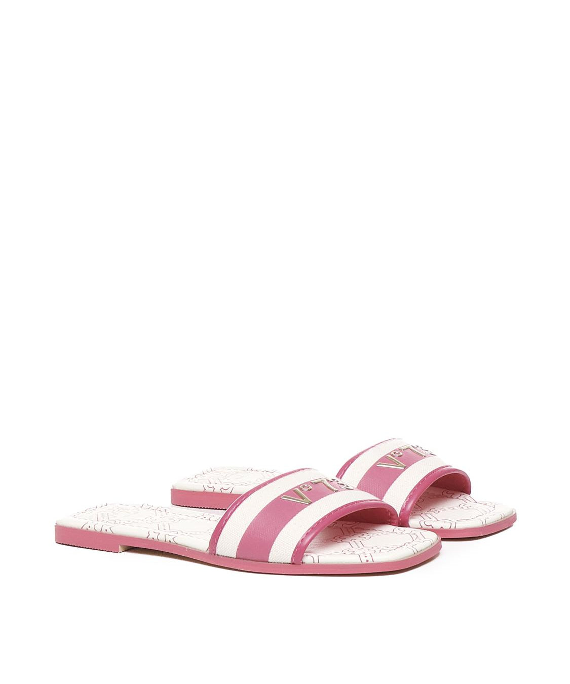 Sandali flat spirit in cuoio 73SC7U201CAN SPIRIT FLATBEIGE/FUXIA V° 73 