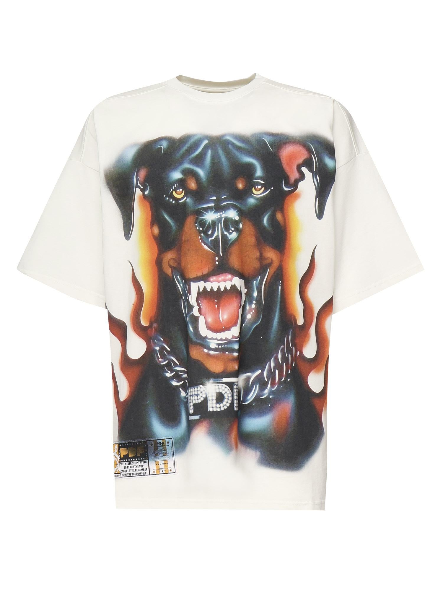 T-shirt con stampa DFM54029TJ110 NO WASH WH/DG PDF CHANNEL 