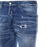 Jeans slim con effetto vissuto S74LB1642 S30342470 DSQUARED2 