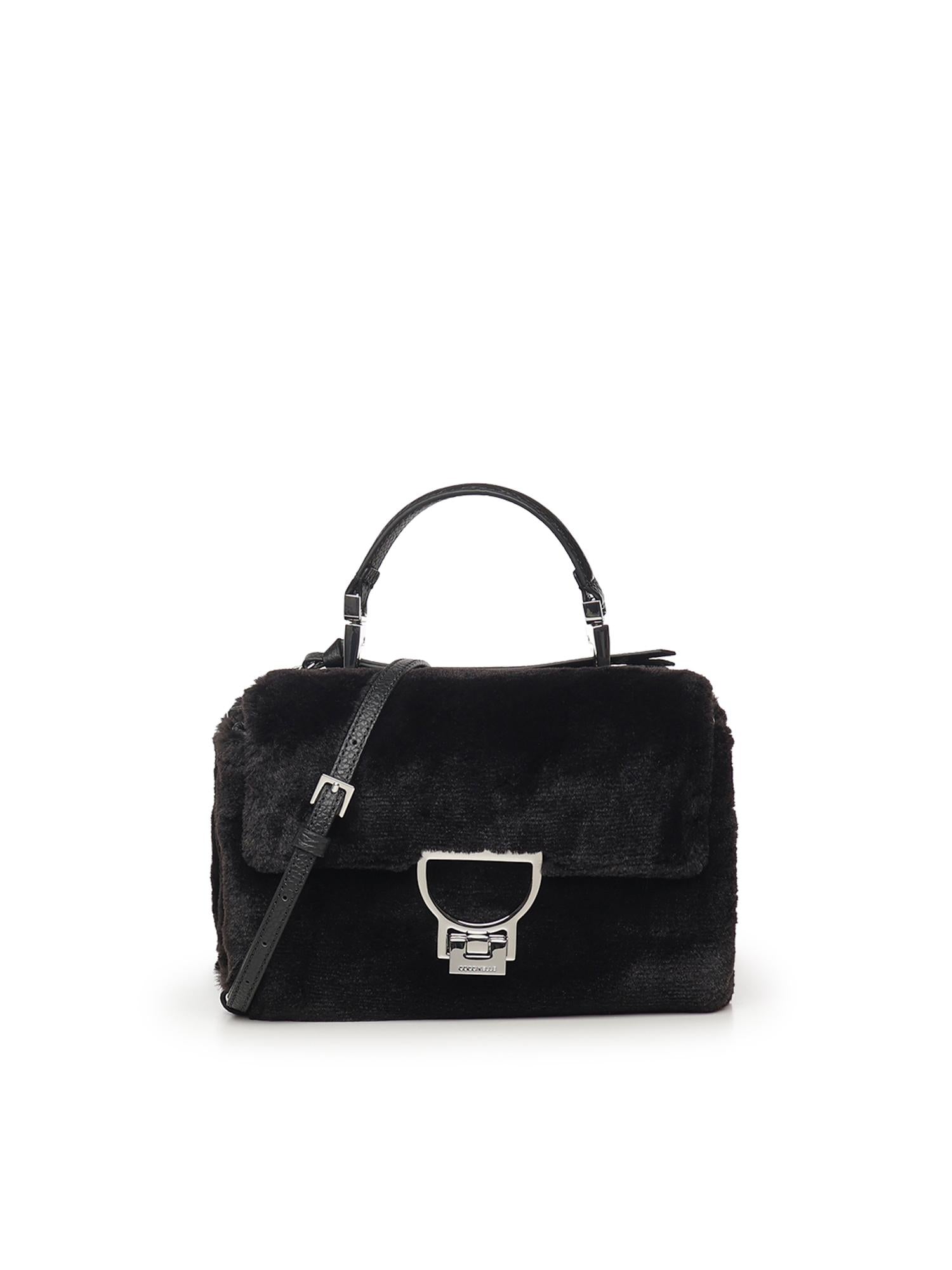 Borsa Arlettis in pelliccia sintetica e pelle<BR/> E1T3I55B701 001 COCCINELLE 