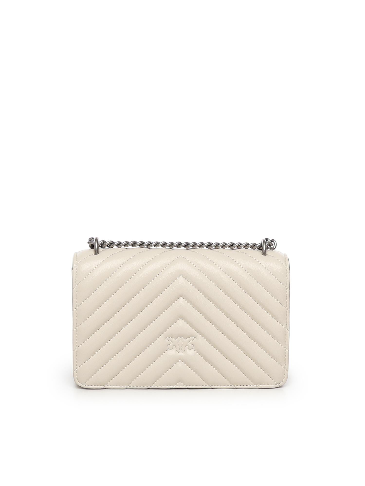 Borsa piccola a tracolla Love Bag One Chevron 100074 A0GKZ14O PINKO 