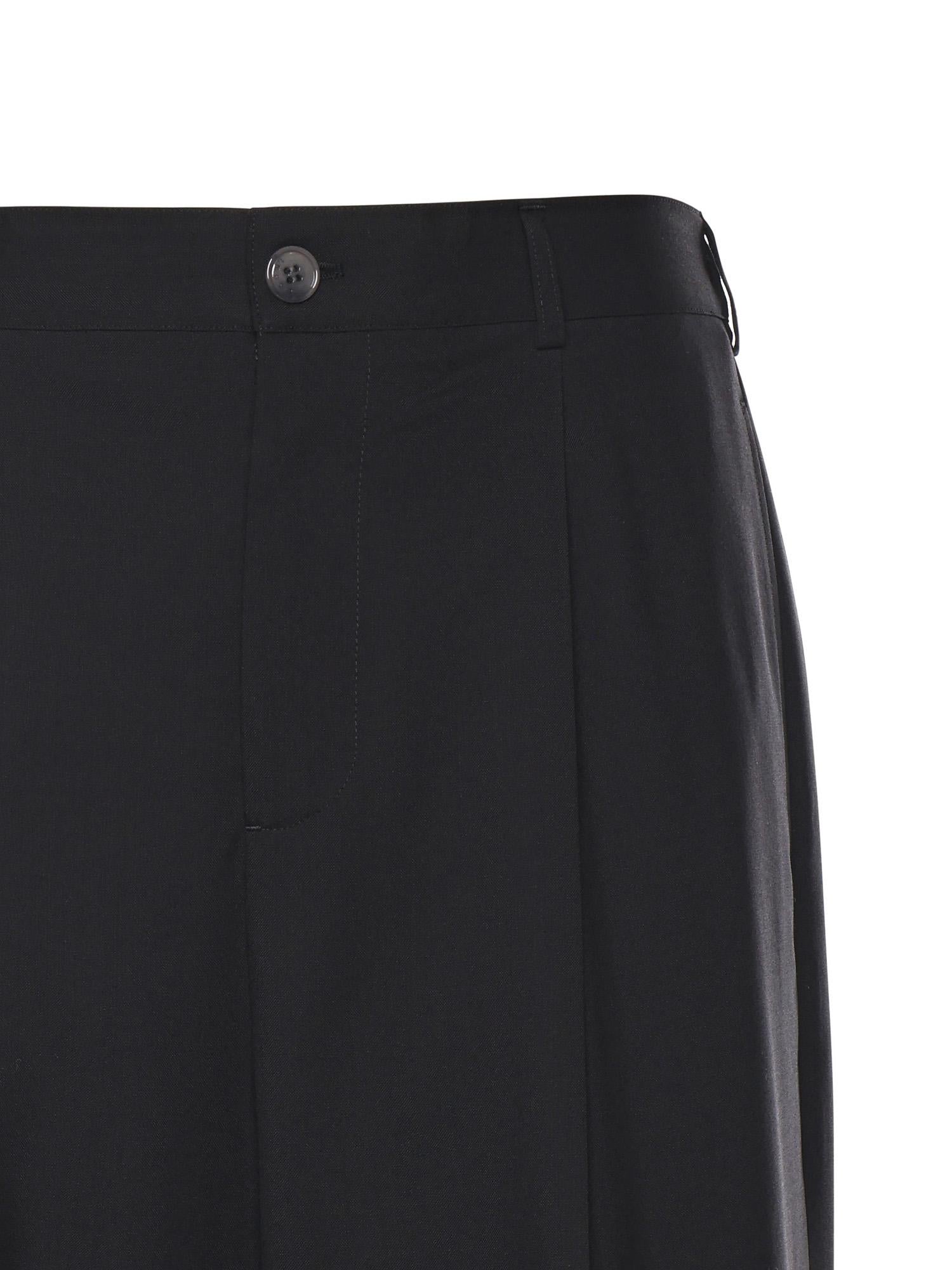 Pantaloni plissettati in fresco lana PUMU0332U0 UTW83900N99 MARNI 