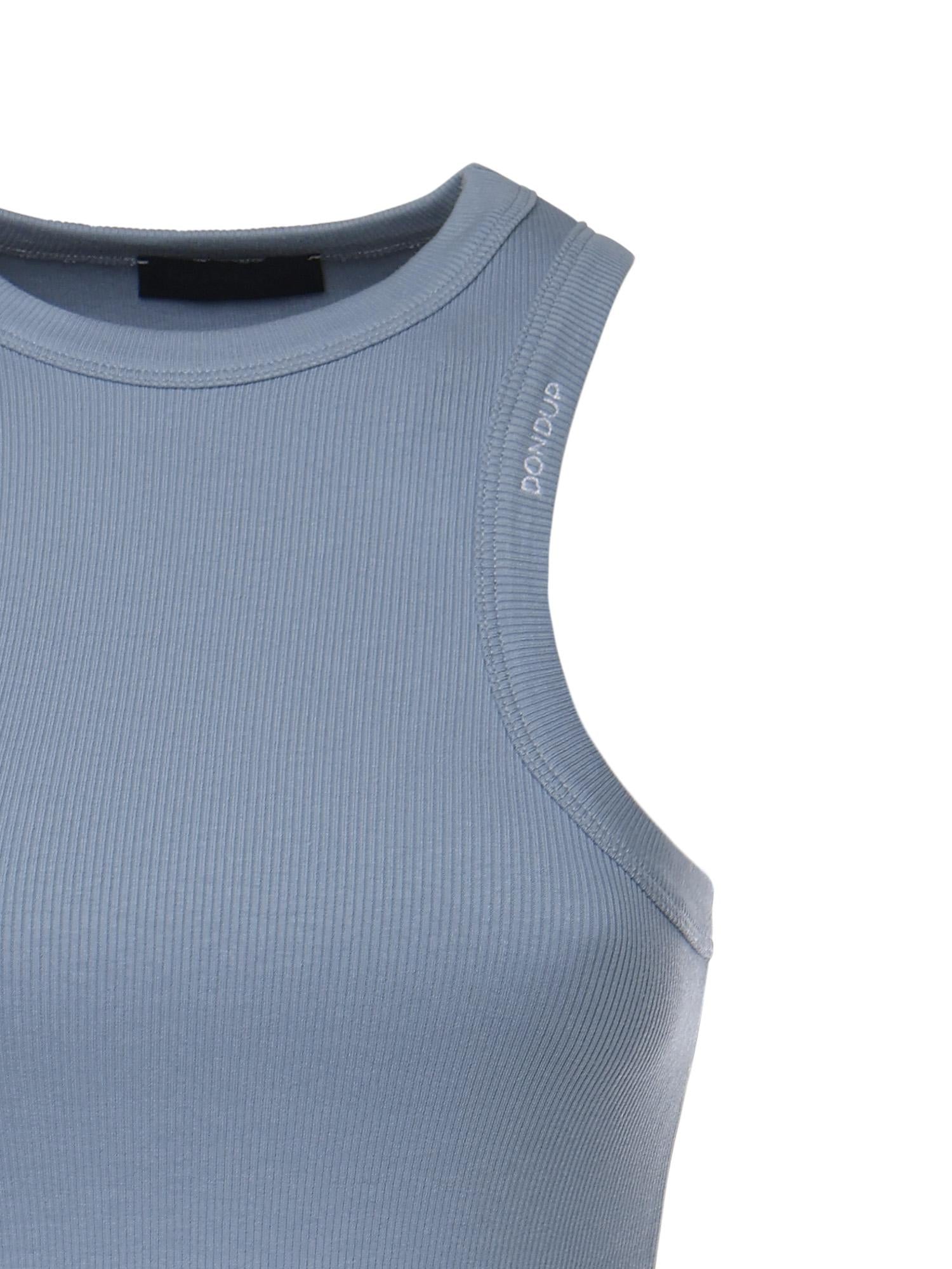 Canotta in cotone con logo DS071 JS0314DXXX858 DONDUP 
