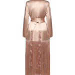 Trench in satin con frange 106431 A33DQ35 PINKO 