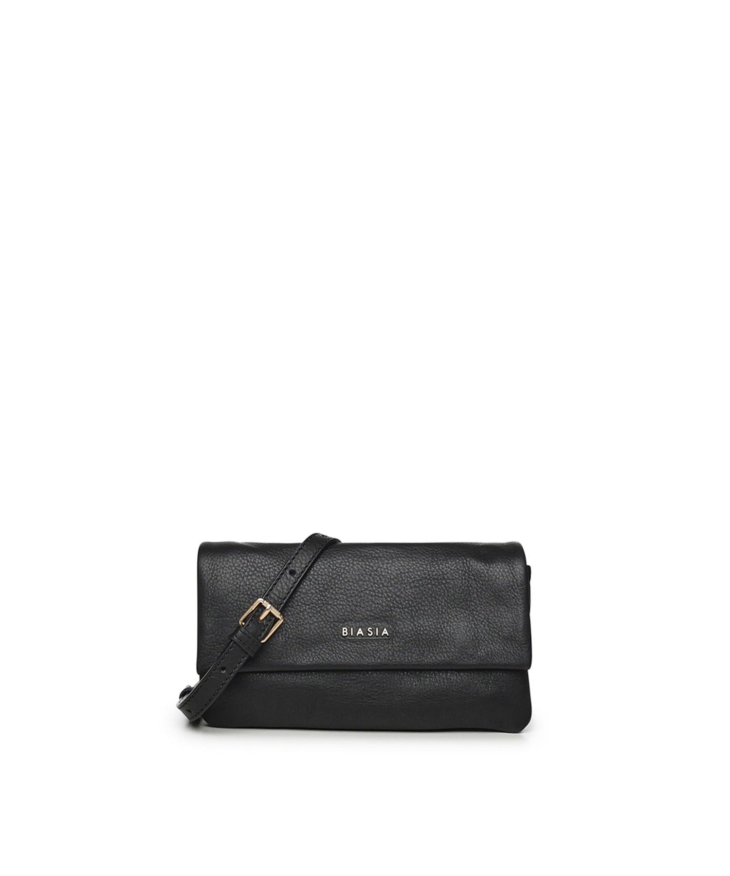 Borsa a tracolla in pelle BIBP9F901 NERO BIASIA 