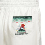 Pantaloncini in seta Montagne Ondulee<BR/> MPF25TR012 03 CASABLANCA 