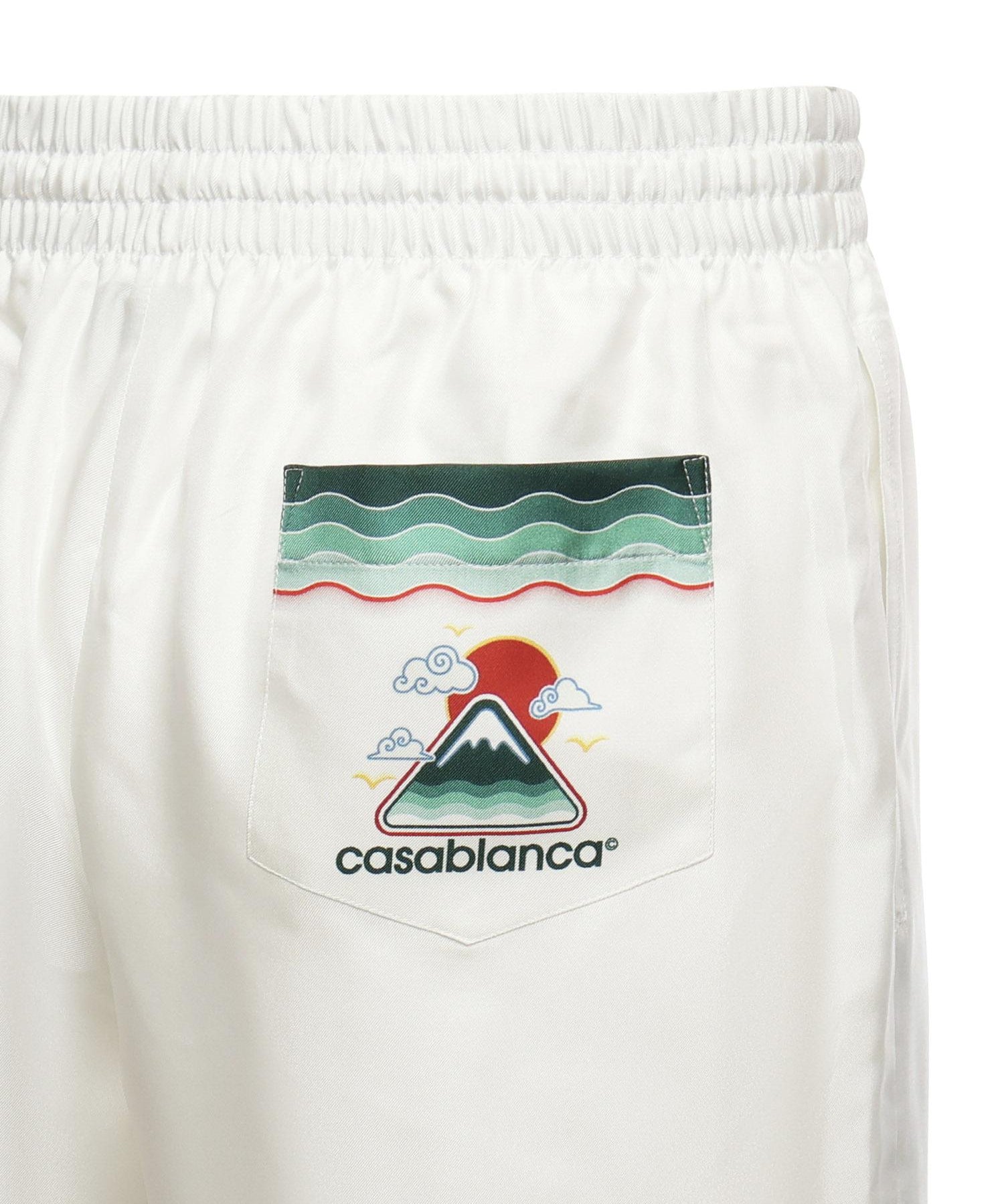 Pantaloncini in seta Montagne Ondulee<BR/> MPF25TR012 03 CASABLANCA 
