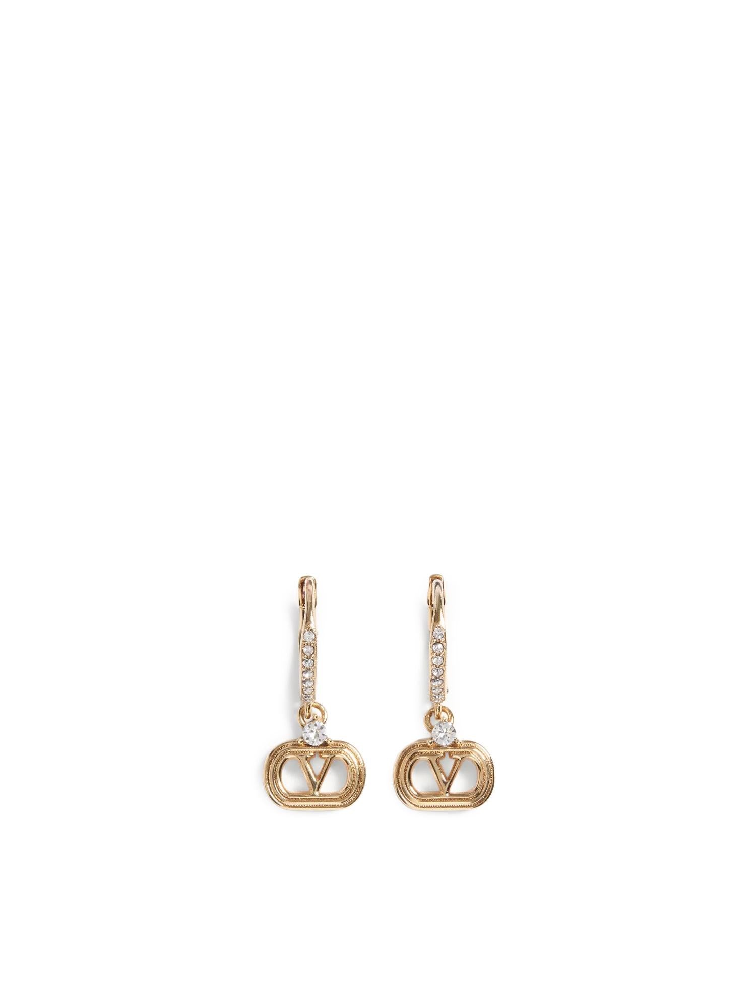 Orecchini Ovalette in metallo e cristalli Swarovski® 7W2J0AI3 YCW9MN VALENTINO GARAVANI 